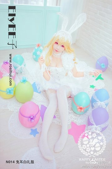 [ElyEE子] N014 兔耳白礼服 - 封面图