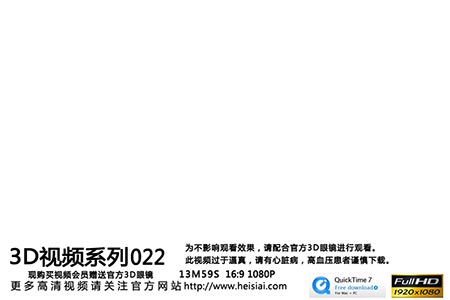 [HeiSiAi写真] 2014.10.02 视频（3D）：No.022
