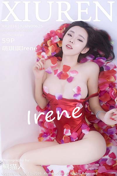 [XiuRen秀人网] 2016.10.26 No.625 萌琪琪Irene浴缸花瓣半裸诱惑写真