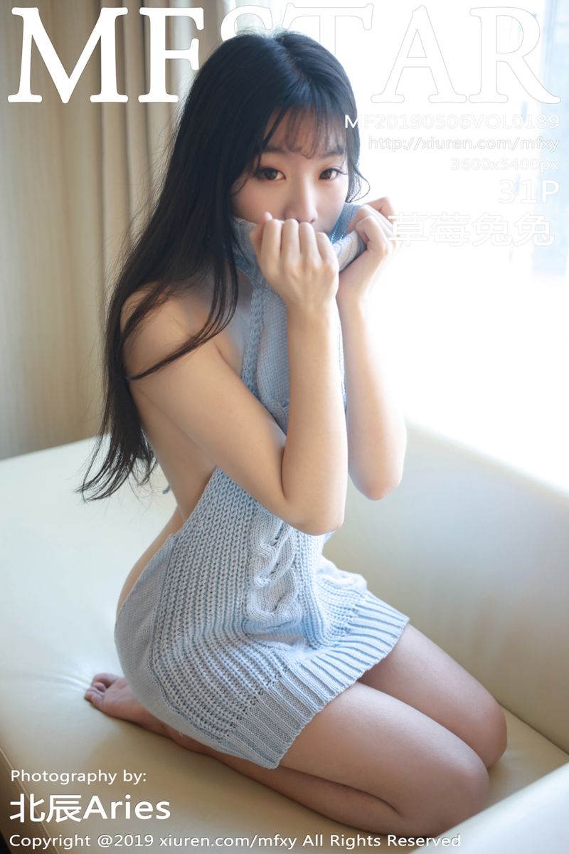[MFStar模范学院] 2019.05.06 Vol.189 草莓兔兔 开背毛衣