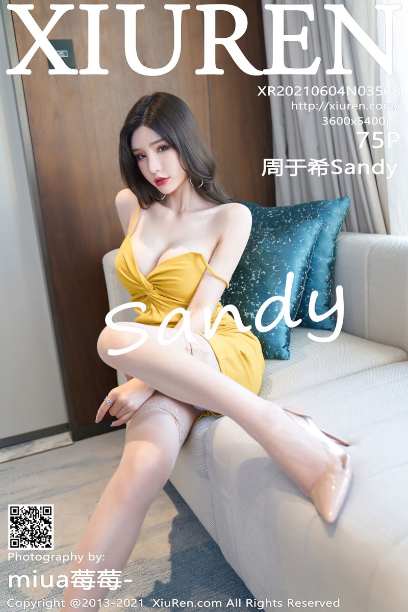 [XiuRen秀人网] 2021.06.04 No.3508 周于希Sandy 轻薄吊裙与现代经典蕾丝袜