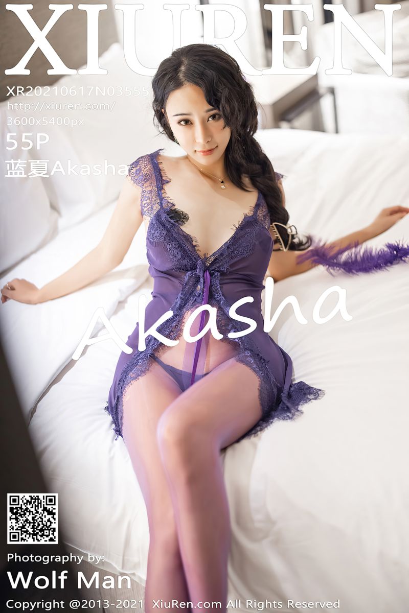 [XiuRen秀人网] 2021.06.17 No.3555 蓝夏Akasha 紫色魅惑多姿服饰