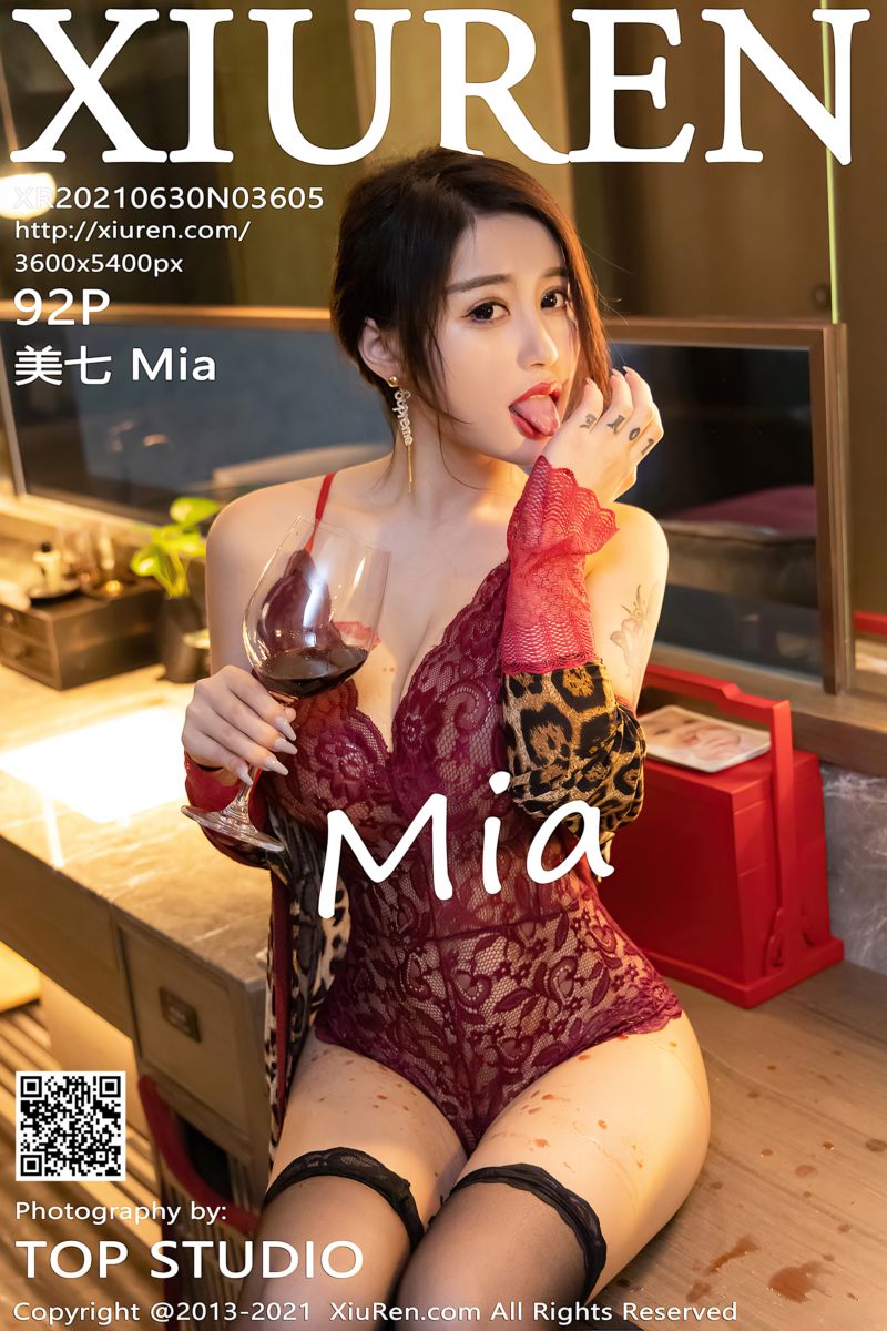 [XiuRen秀人网] 2021.06.30 No.3605 美七 Mia 酒店剧情主题 - 封面图