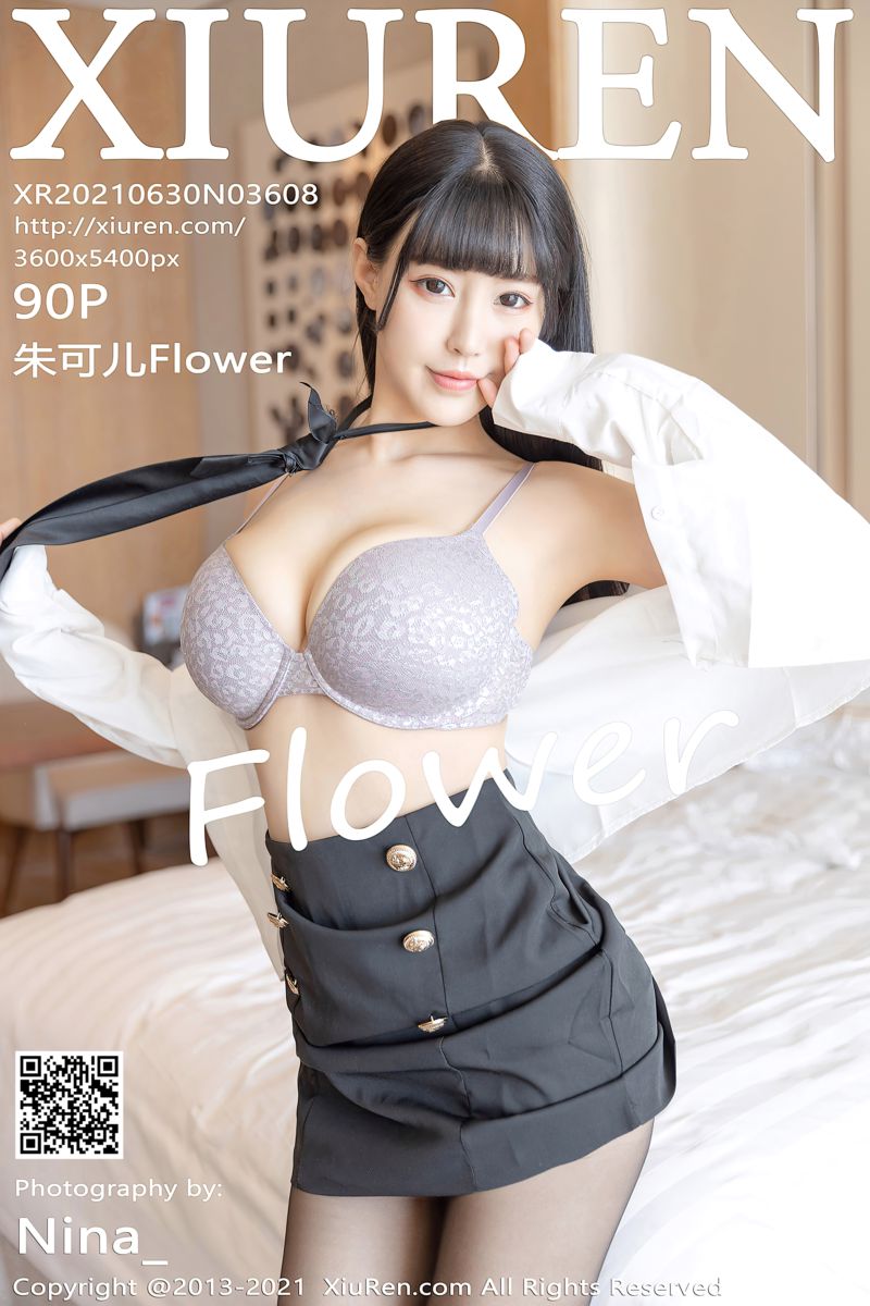 [XiuRen秀人网] 2021.06.30 No.3608 朱可儿Flower 白衬衫黑短裙职场OL