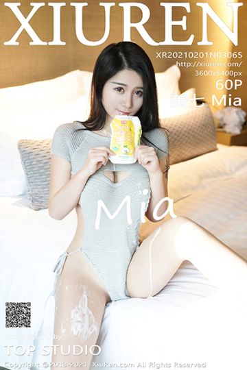 [XiuRen秀人网] 2021.02.01 No.3065 美七Mia 开背毛衣与喝牛奶系列 - 封面图