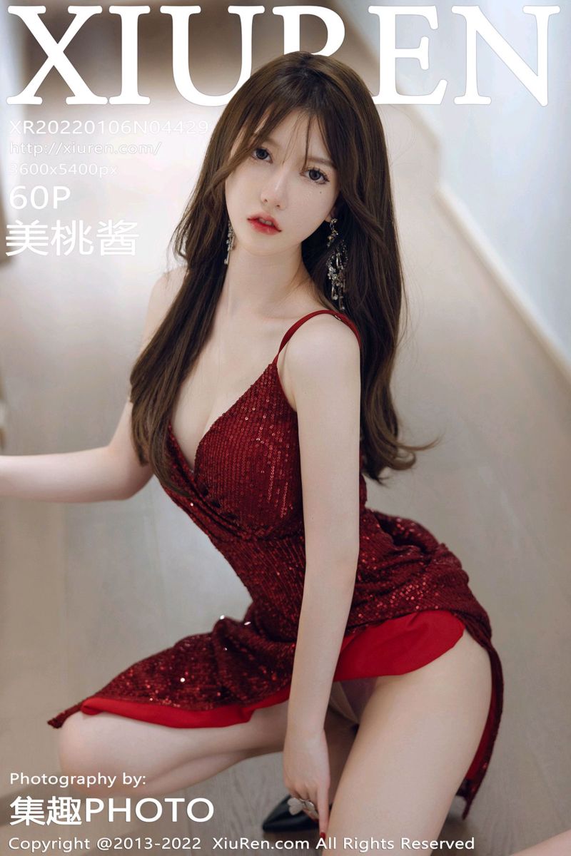 [XiuRen秀人网] 2022.01.06 No.4429 美桃酱 性感红色长裙