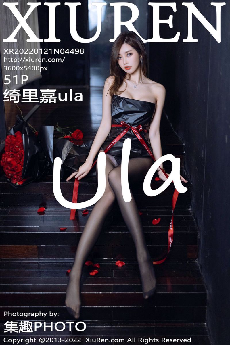 [XiuRen秀人网] 2022.01.21 No.4498 绮里嘉ula 黑色露肩收身连衣短裙