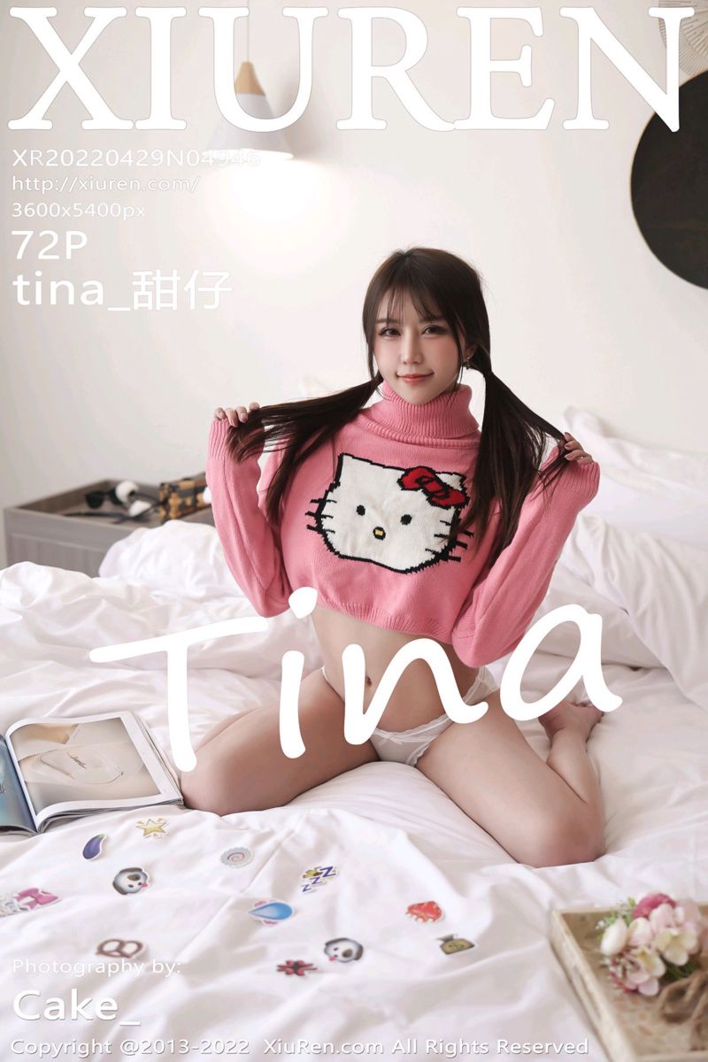 [XiuRen秀人网] 2022.04.29 No.4946 tina_甜仔 大理旅拍-粉色hellokitty图案上衣