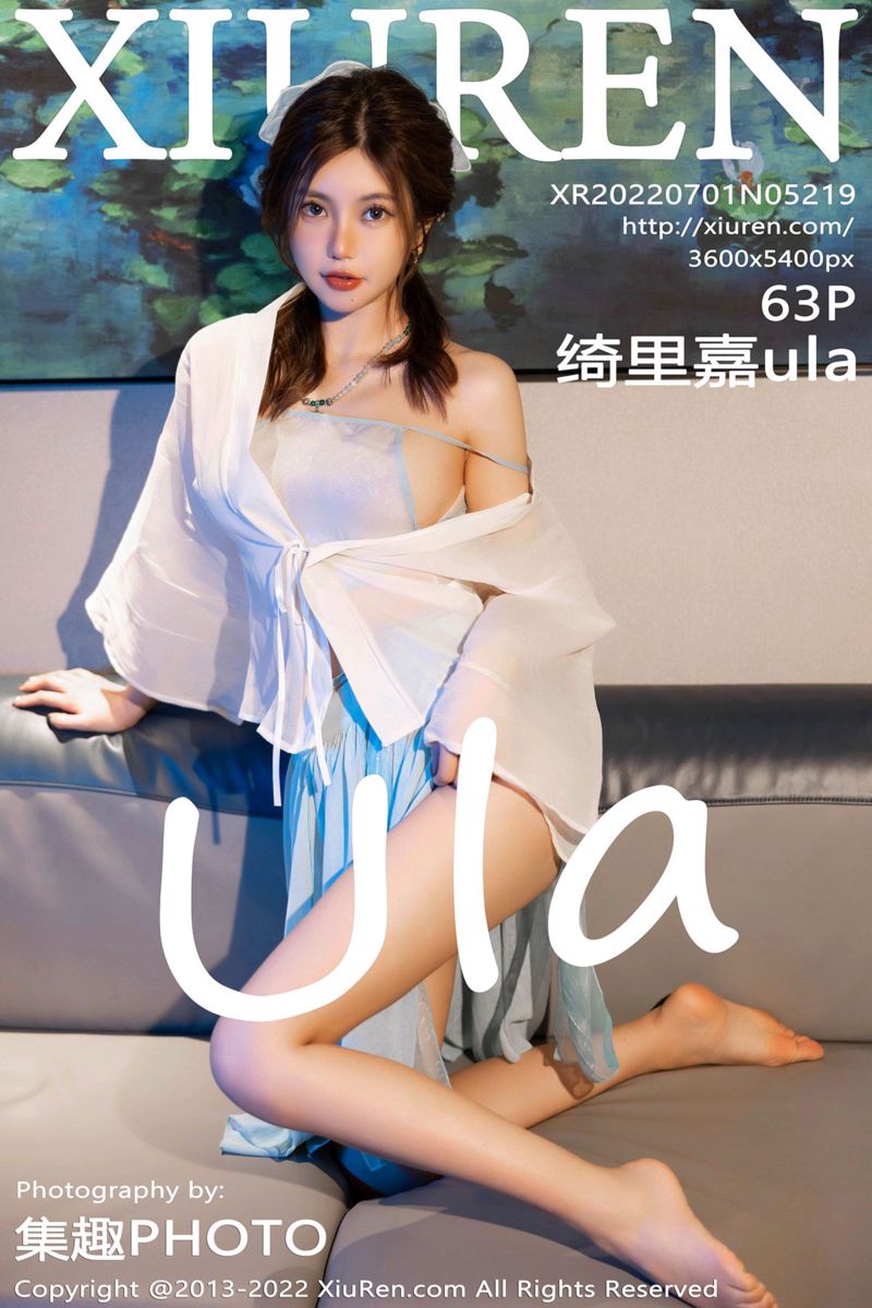 [XiuRen秀人网] 2022.07.01 No.5219 绮里嘉ula 海南心愿旅拍-黑与白