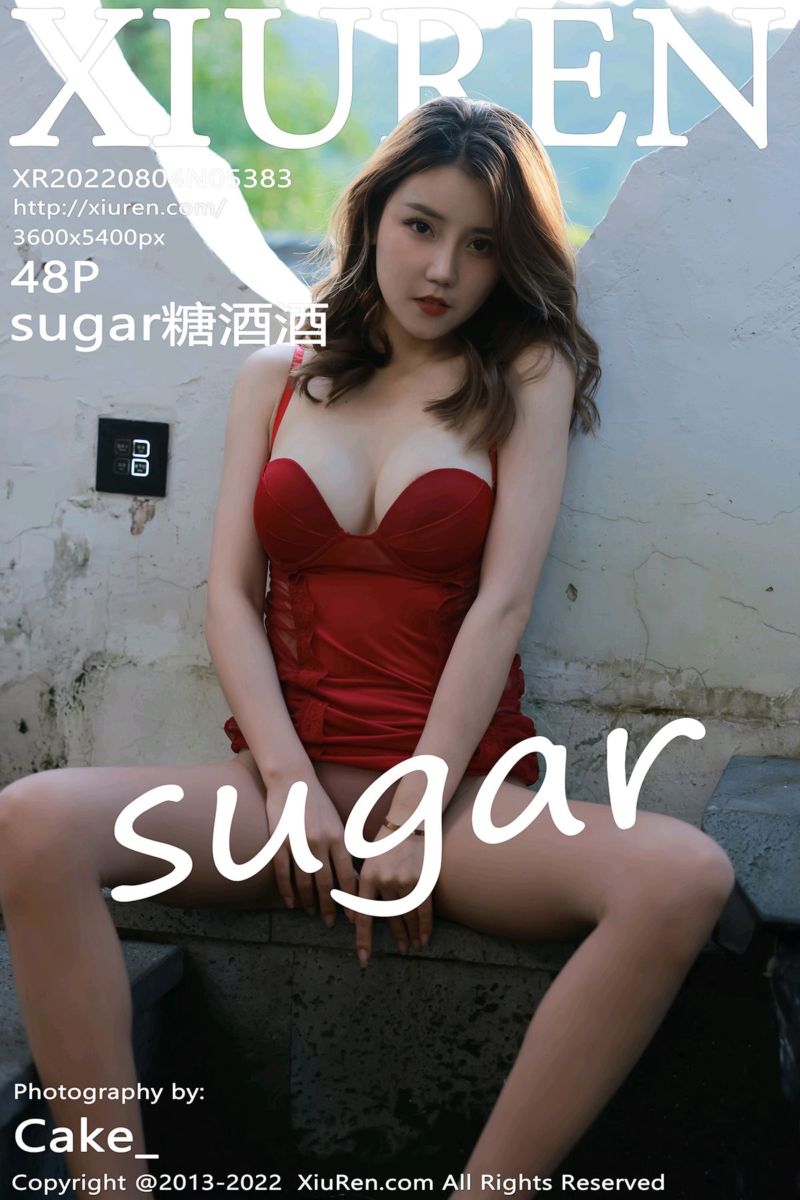 [XiuRen秀人网] 2022.08.04 No.5383 sugar糖酒酒 澳门旅拍-红色轻透内衣