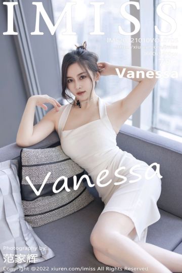 [IMiss爱蜜社] 2022.10.10 Vol.705 Vanessa 白色连衣长裙 - 封面图