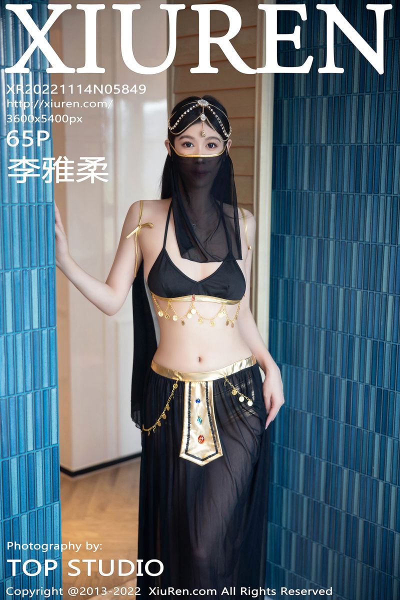 [XiuRen秀人网] 2022.11.14 No.5849 李雅柔182CM 黑色薄纱西方服饰