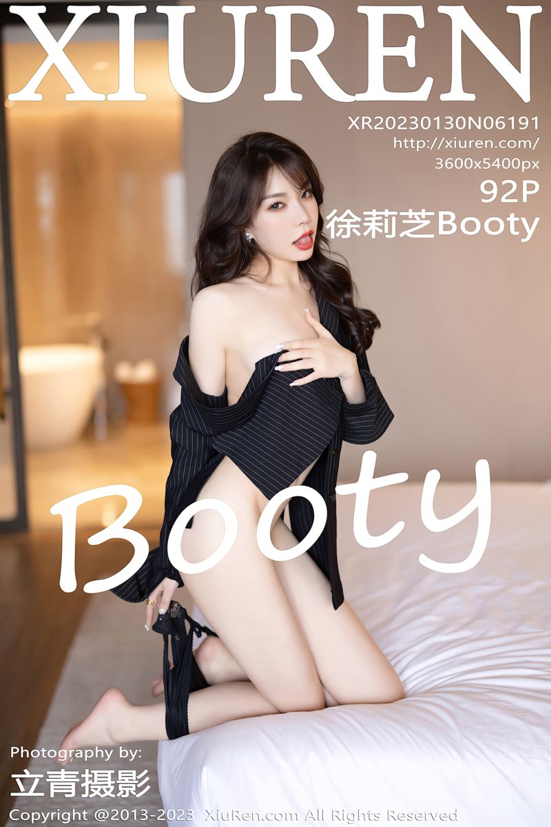 [XiuRen秀人网] 2023.01.30 No.6191 徐莉芝Booty 黑色条纹上衣系列