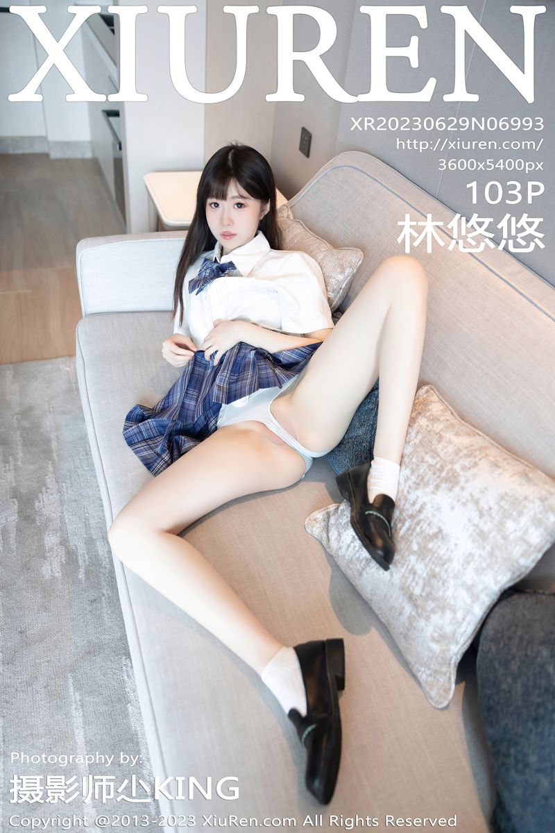 [XiuRen秀人网] 2023.06.29 No.6993 林悠悠 蓝色格子裙