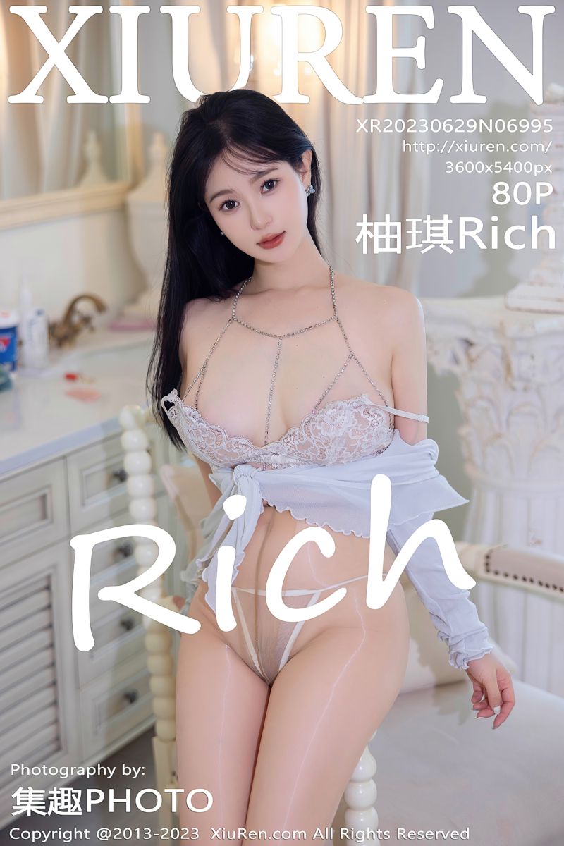 [XiuRen秀人网] 2023.06.29 No.6995 柚琪Rich 淡蓝色上衣