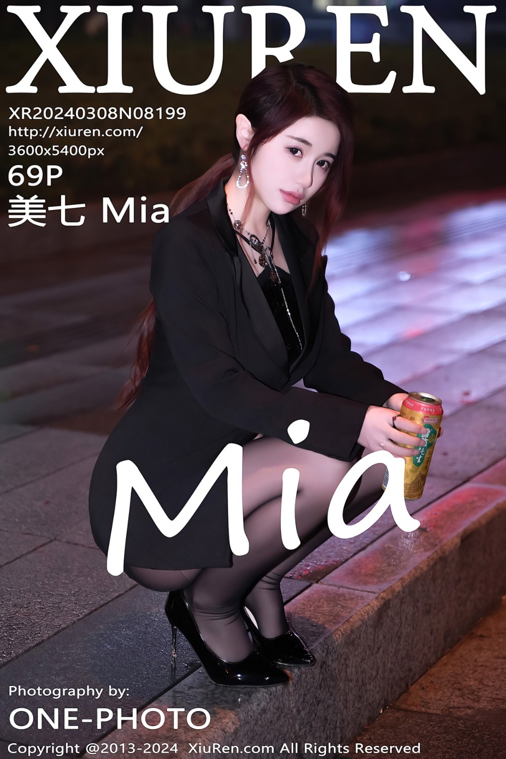 [XiuRen秀人网] 2024.03.08 No.8199 美七 Mia 黑色服饰