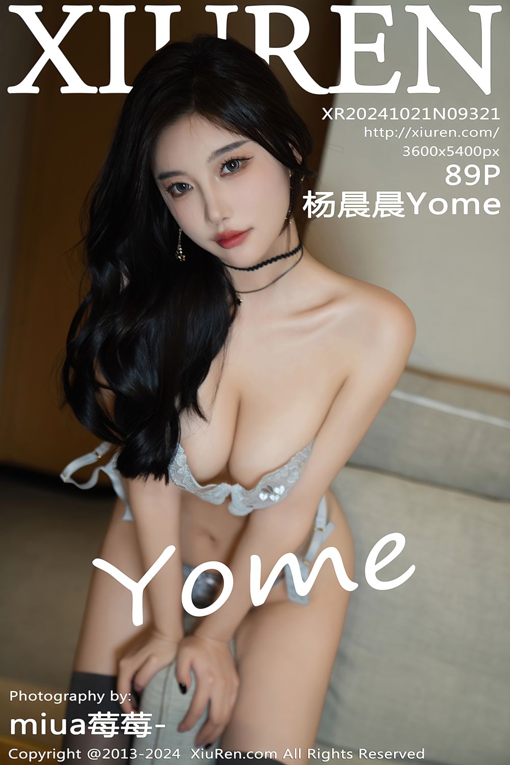 [XiuRen秀人网] 2024.10.21 No.9321 杨晨晨Yome 浅色连衣短裙