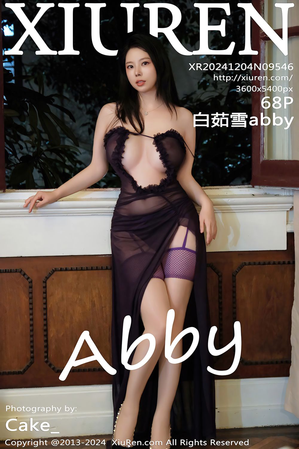 [XiuRen秀人网] 2024.12.04 No.9546 白茹雪abby 紫色情趣服饰