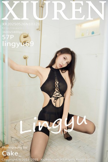 [XiuRen秀人网] 2025.05.26 No.10326 lingyu69 性感黑色吊带 - 封面图