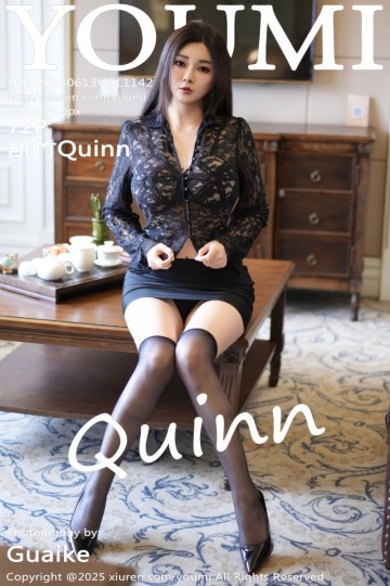 [YouMi尤蜜荟] 2025.06.13 Vol.1142 凯竹Quinn 黑色情趣内衣 - 封面图