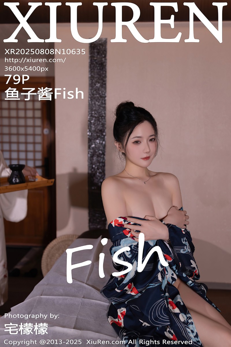 [XiuRen秀人网] 2025.08.08 No.10635 鱼子酱Fish 性感灰色衬衫