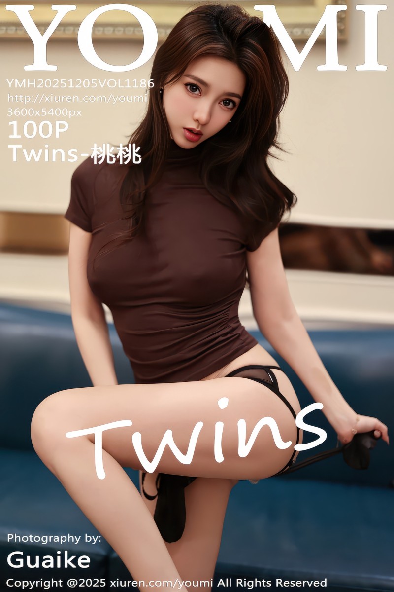 [YouMi尤蜜荟] 2025.12.05 Vol.1186 Twins-桃桃 性感黑色西服