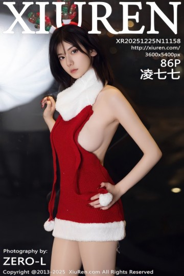 [XiuRen秀人网] 2025.12.25 No.11158 凌七七 性感红色毛衣 - 封面图